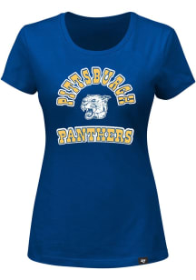 Pitt Panthers Womens Blue Comeback Frankie Short Sleeve T-Shirt