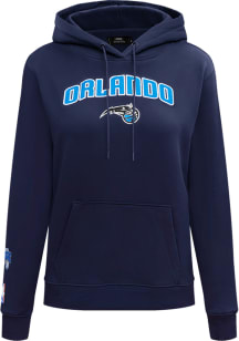 Pro Standard Orlando Magic Womens Blue Classic Chenille Hooded Sweatshirt