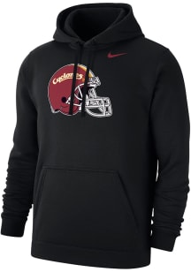 Nike Iowa State Cyclones Mens Black Helmet Script Long Sleeve Hoodie