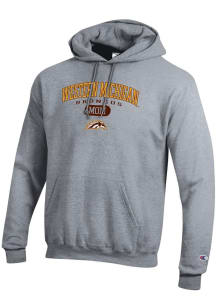 Champion Western Michigan Broncos Mens Grey Pill Box Mom Powerblend Long Sleeve Hoodie