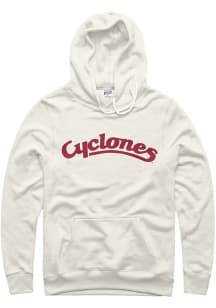 Charlie Hustle Iowa State Cyclones Mens White Cyclones Take New York Long Sleeve Hoodie