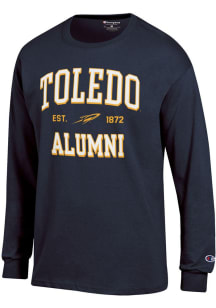 Champion Toledo Rockets Navy Blue Est Date Alumni Jersey Long Sleeve T Shirt