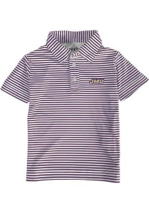 James Madison Dukes Toddler Purple Carson Short Sleeve Polo Shirt