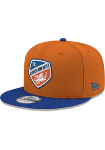 New Era FC Cincinnati Orange Primary Logo 9FIFTY Mens Snapback Hat