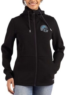 Cutter and Buck Detroit Lions Womens Black Helmet Epic Comfort Full Zip Light Weight Jacket