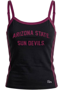 Hype and Vice Arizona State Sun Devils Womens Black Sideline Stripes Tank Top
