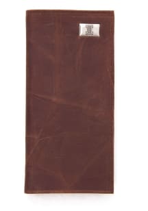 Illinois Fighting Illini Leather Secretary Mens Bifold Wallet