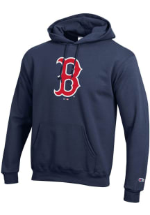 Champion Boston Red Sox Mens Navy Blue Powerblend Long Sleeve Hoodie