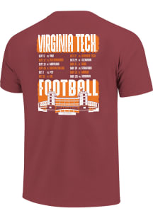 Virginia Tech Hokies Maroon 2026 Football Schedule Short Sleeve T Shirt