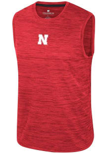 Colosseum Nebraska Cornhuskers Mens Red Stilgar Short Sleeve Tank Top