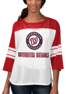 Washington Nationals Womens First Team Fashion Baseball Jersey - Red