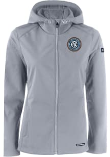 Cutter and Buck New York City FC Womens Grey Evoke Light Weight Jacket