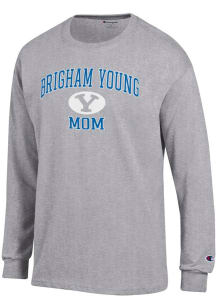 Champion BYU Cougars Grey Mom Jersey Long Sleeve T Shirt
