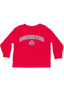 Little King Ohio State Buckeyes Toddler Red Arch Long Sleeve T-Shirt