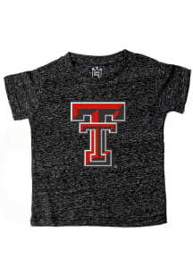 Little King Texas Tech Red Raiders Toddler Black Knobby Primary Logo Short Sleeve T-Shirt