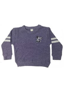 Little King K-State Wildcats Girls Purple Twist Long Sleeve Sweatshirt