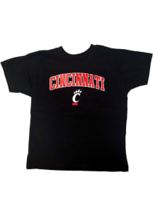 Little King Cincinnati Bearcats Toddler Black Arch Mascot Short Sleeve T-Shirt