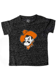 Little King Oklahoma State Cowboys Toddler Black Primary Logo Short Sleeve T-Shirt