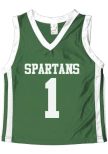 Little King Michigan State Spartans Youth Game Day Green Basketball Jersey