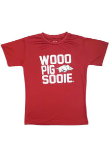 Little King Arkansas Razorbacks Youth Cardinal Red Team Chant Short Sleeve T-Shirt