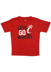 Little King Cincinnati Bearcats Youth Red Team Chant Short Sleeve T-Shirt
