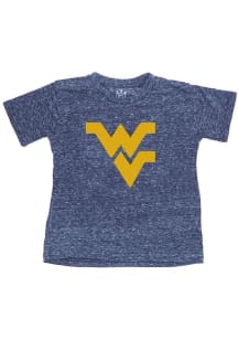 Little King West Virginia Mountaineers Toddler Navy Blue Knobby Short Sleeve T-Shirt
