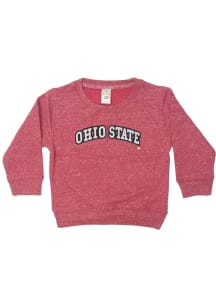 Little King Ohio State Buckeyes Toddler Red Knobby Long Sleeve Crew Sweatshirt