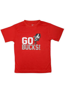 Brutus Buckeye  Little King Ohio State Buckeyes Youth Red Team Chant Short Sleeve T-Shirt