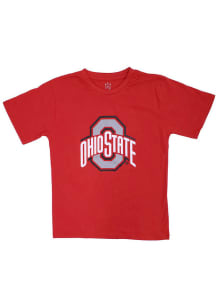 Little King Ohio State Buckeyes Toddler Red Primary Logo Design Short Sleeve T-Shirt