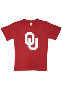 Little King Oklahoma Sooners Toddler Crimson Primary Logo Short Sleeve T-Shirt