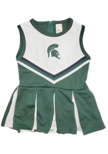 Little King Michigan State Spartans Baby Green Tackle Sets Cheer Dress