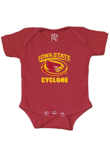 Little King Iowa State Cyclones Baby Cardinal Newest Cyclone Short Sleeve One Piece