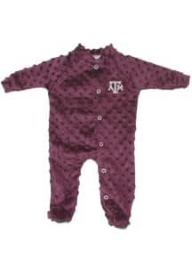 Little King Texas A&M Aggies Baby Maroon Cuddle Bubble Loungewear One Piece Pajamas