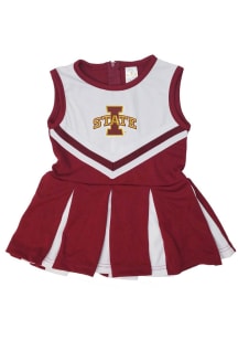 Little King Iowa State Cyclones Toddler Girls Cardinal Tackle Sets Cheer Dress