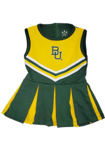 Little King Baylor Bears Toddler Girls Green Tackle Sets Cheer Dress