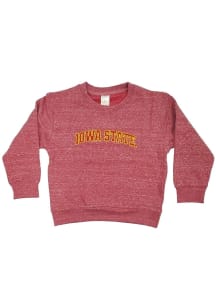 Little King Iowa State Cyclones Toddler Cardinal Knobby Arch Mascot Long Sleeve Crew Sweatshirt