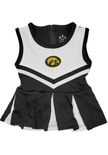 Little King Iowa Hawkeyes Baby Black Tackle Sets Cheer Dress