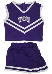 Little King TCU Horned Frogs Girls Purple Tackle Set Cheer