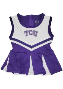 Little King TCU Horned Frogs Baby Purple Tackle Sets Cheer Dress