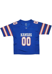 Little King Kansas Jayhawks Toddler Blue Sleeve Stripe Football Jersey
