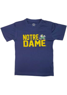 Little King Notre Dame Fighting Irish Youth Navy Blue Team Chant Short Sleeve T-Shirt