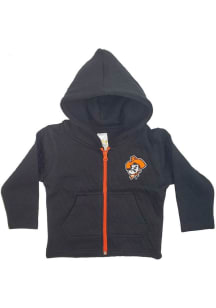 Little King Oklahoma State Cowboys Baby Quilted Long Sleeve Full Zip Sweatshirt - Black