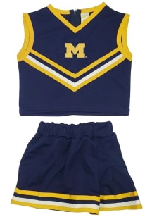 Little King Michigan Wolverines Toddler Girls Gold Logo Sets Cheer