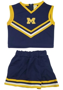 Little King Michigan Wolverines Girls Blue Logo Set Cheer