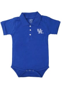 Little King Kentucky Wildcats Baby Blue Primary Short Sleeve One Piece Polo