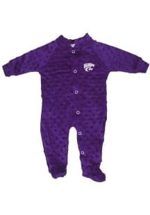 Little King K-State Wildcats Baby Purple Powercat Cuddle Bubble Loungewear One Piece Pajamas