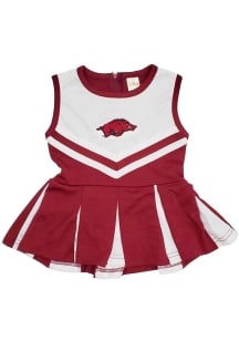 Little King Arkansas Razorbacks Toddler Girls Cardinal Tackle Sets Cheer Dress