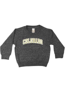 Little King Colorado Buffaloes Toddler Black Knobby Long Sleeve Crew Sweatshirt