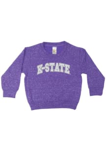 Little King K-State Wildcats Toddler Purple Knobby Long Sleeve Crew Sweatshirt
