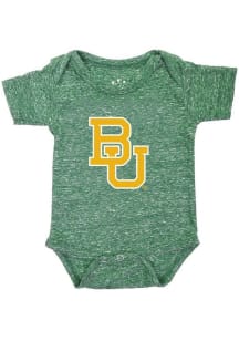 Little King Baylor Bears Baby Green Knobby Short Sleeve One Piece